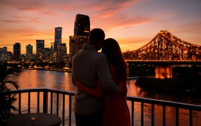 Brisbane Lovers’ Escape: discover a romantic getaway brisbane with sunset views.